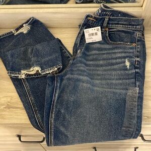 American Eagle Super High Rise Straight Leg Jean
